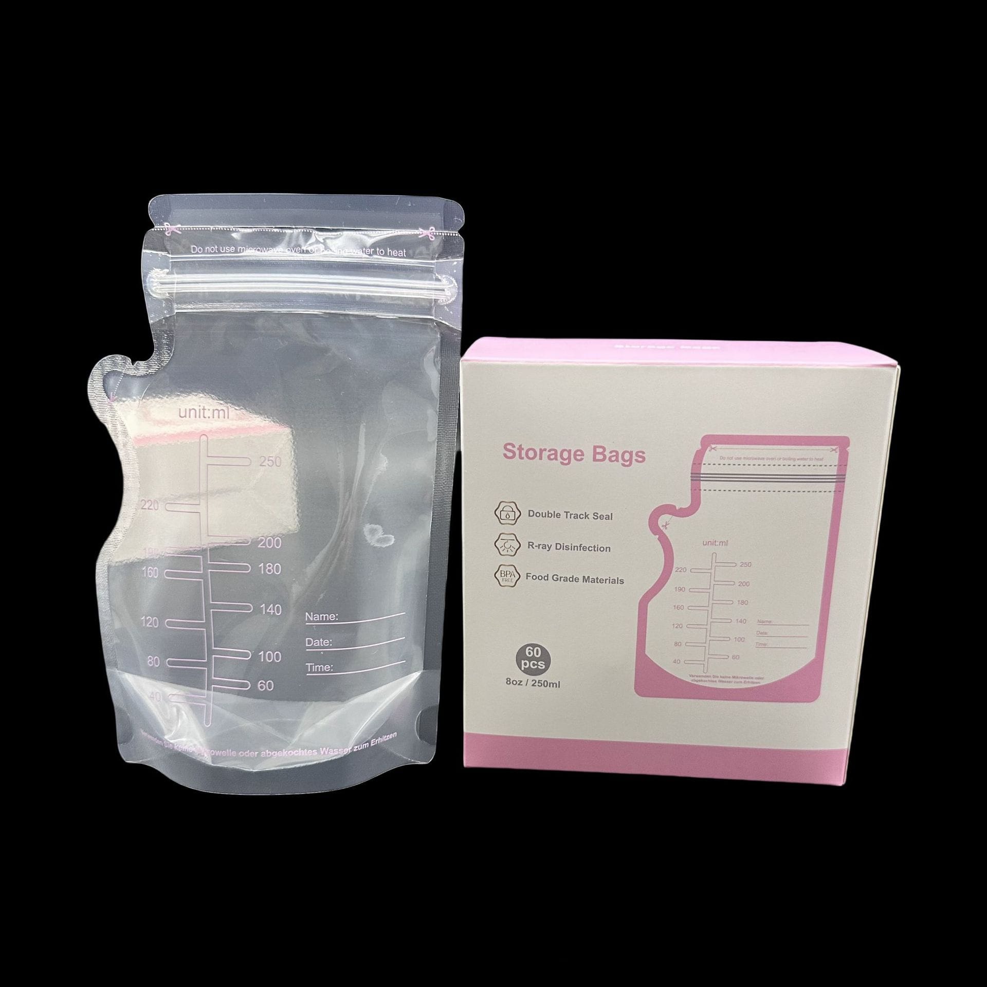 (Bundle of 2) Mummykidz Breastmilk Storage Bags (250ml x 30pcs)